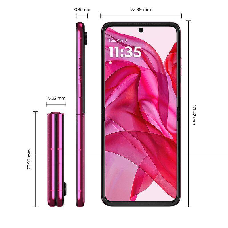 Smartphone Motorola Razr 50 Ultra 5G - Pink, 512GB, 24GB RAM Boost